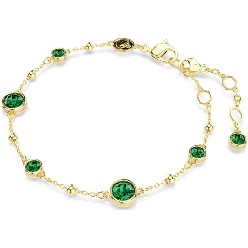 Zierlich Smaragd Armband | Gold
