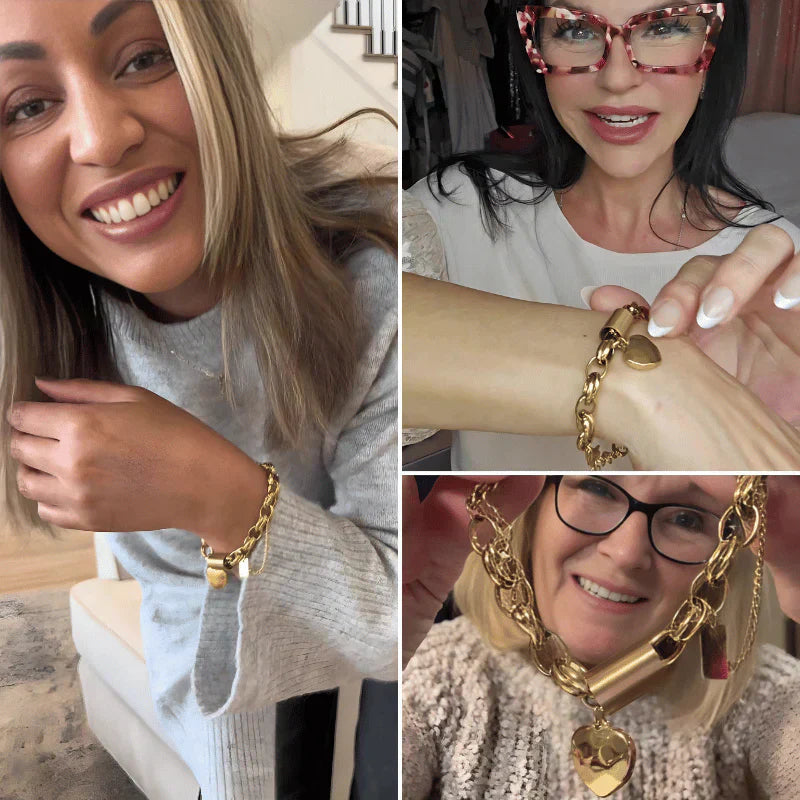 Heartened Massiv Armband | Gold