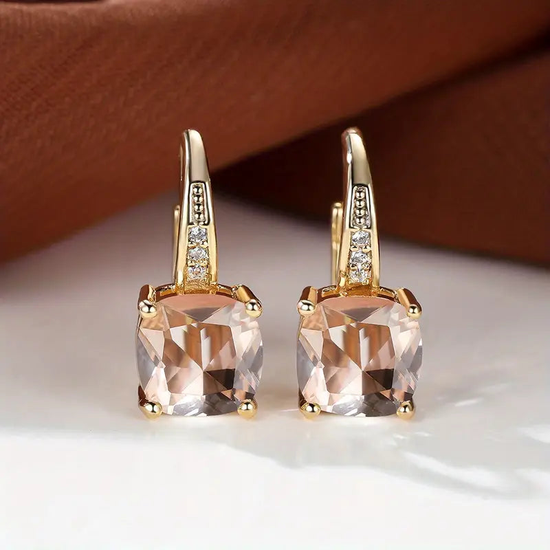 Mystisch Stein Creolen | Gold