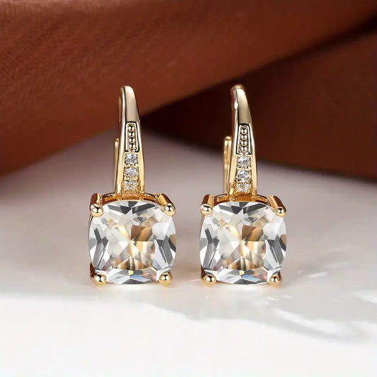 Mystisch Stein Creolen | Gold