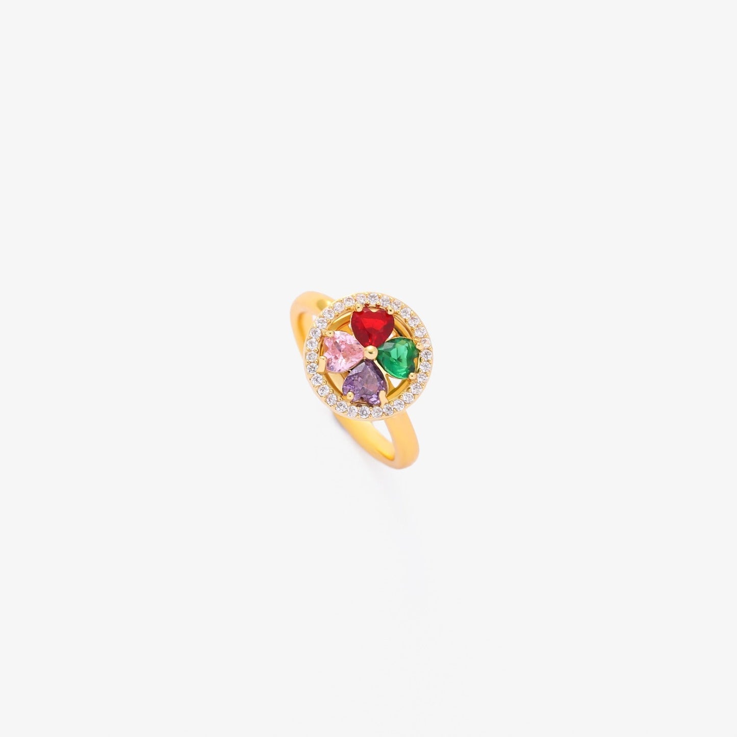 Colorwave Herzen Dreh Ring | Gold