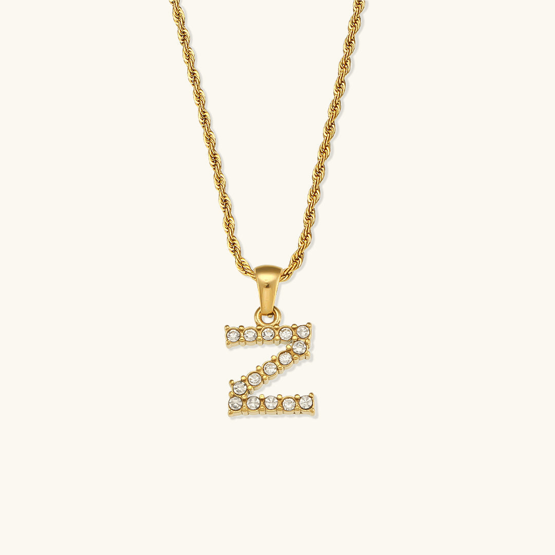 Maeve Buchstaben Initialen Diamant-Halskette