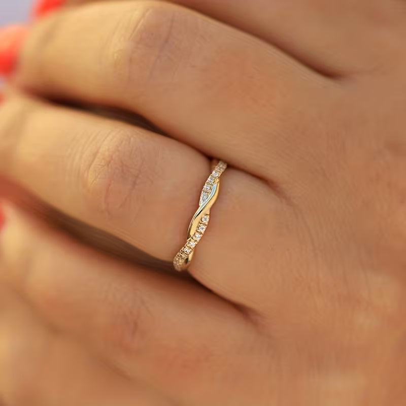 Two Style Akzent Ring | Gold