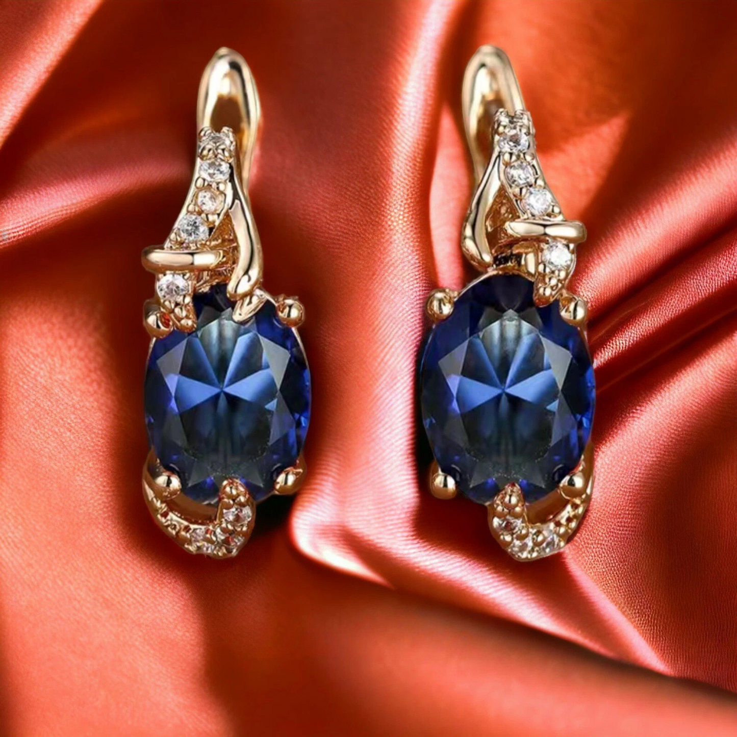 Royal Midnight Tropfenohrringe | Gold