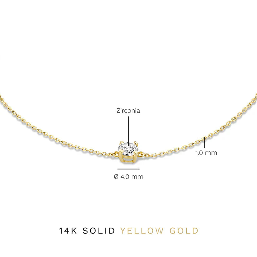 Cléa Moissanit Stein Armband | Gold