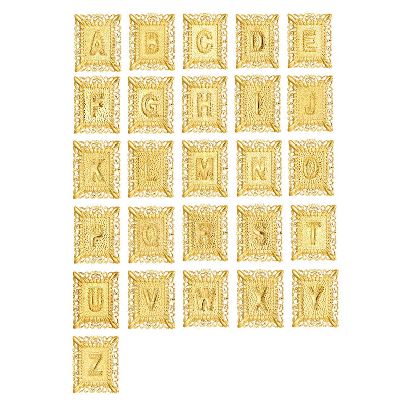 Kreuz Initialen Halsketten-Set | Gold