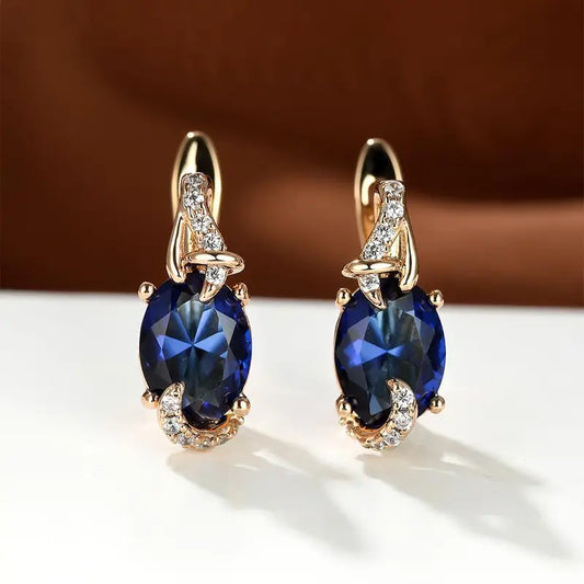 Royal Midnight Tropfenohrringe | Gold