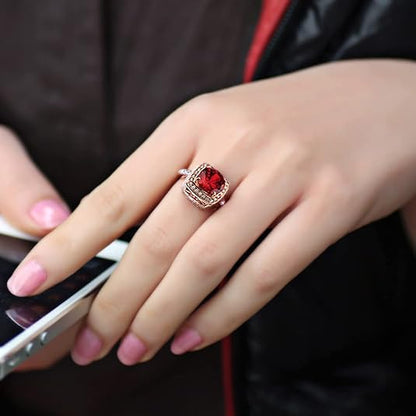 Rubin Halo Statement Ring | Roségold