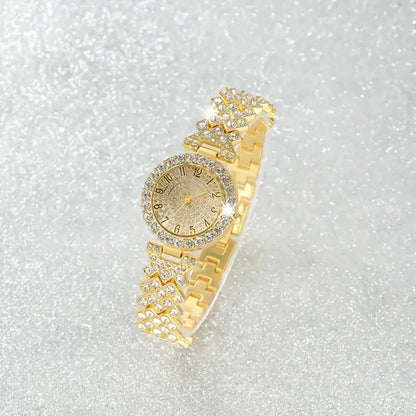 Luxus Radiance Gold Uhr- und Armband-Set | Gold