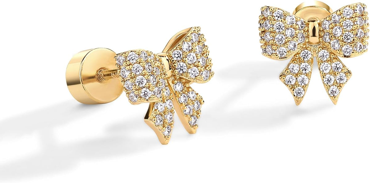 Bow Motiv Ohrringe | Gold