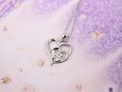Inolt™ | Pfoten & Herz Halskette in Silber