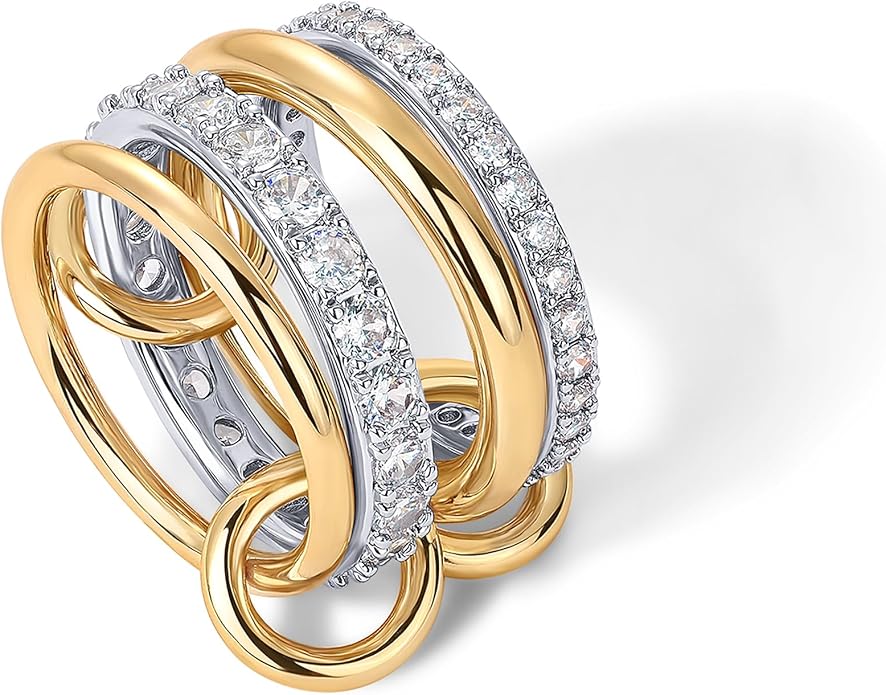Ineinander Stack Ringe | Gold