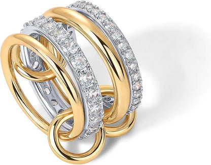 Ineinander Stack Ringe | Gold