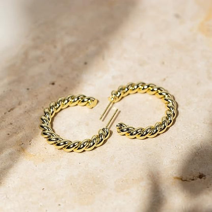 Seil Twist Creolen | Gold