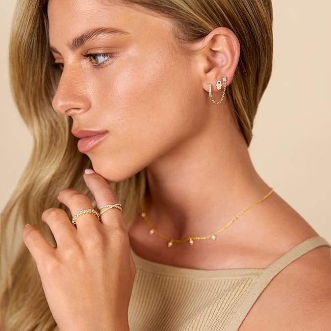 Adella Ketten Ohrringe | Gold