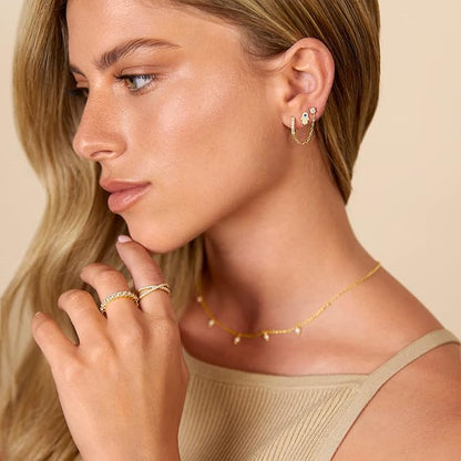 Adella Ketten Ohrringe | Gold