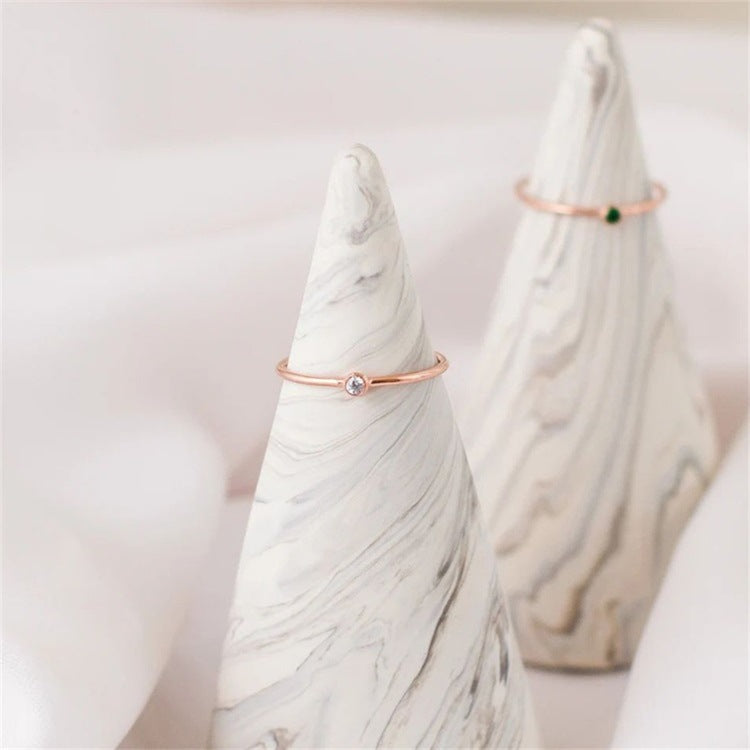 Amelia Geburtsstein Stacker Ring