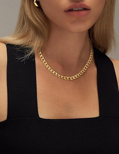Massiv Cuban Glieder Halskette | Gold