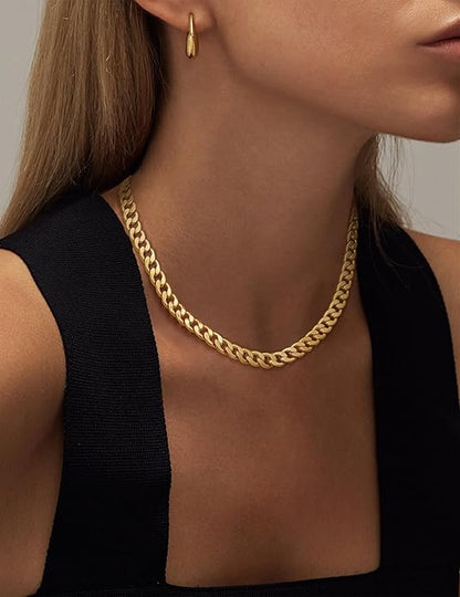 Massiv Cuban Glieder Halskette | Gold