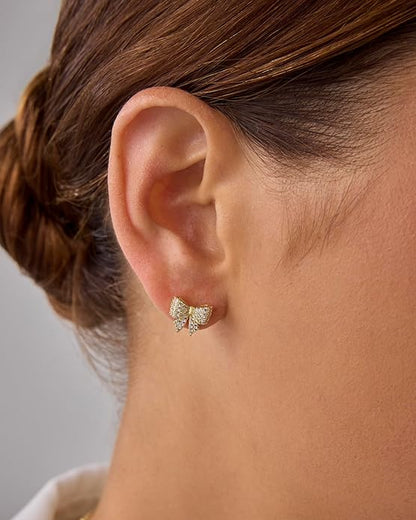 Bow Motiv Ohrringe | Gold