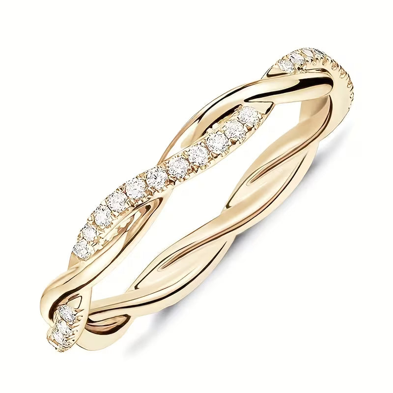 Two Style Akzent Ring | Gold