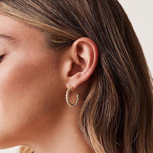 Seil Twist Creolen | Gold