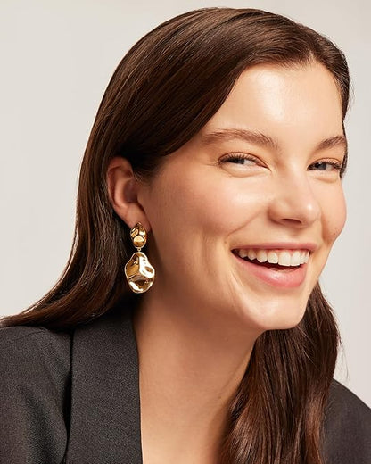Ripple Wellen Ohrringe | Gold