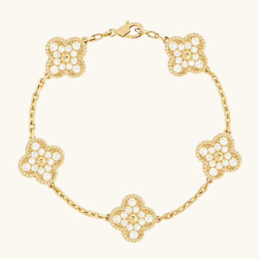 Kleeblatt Armband Diamant