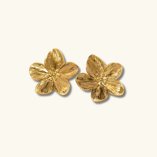 Alice Blumen Goldohrringe
