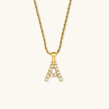 Maeve Buchstaben Initialen Diamant-Halskette