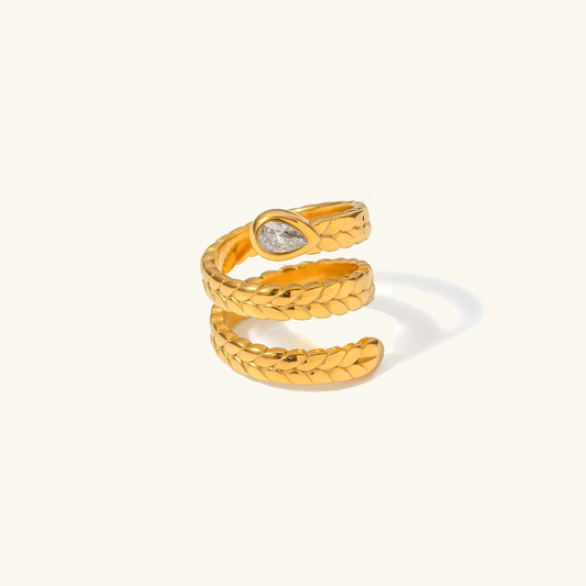 Davina Gold Schlangen Ring