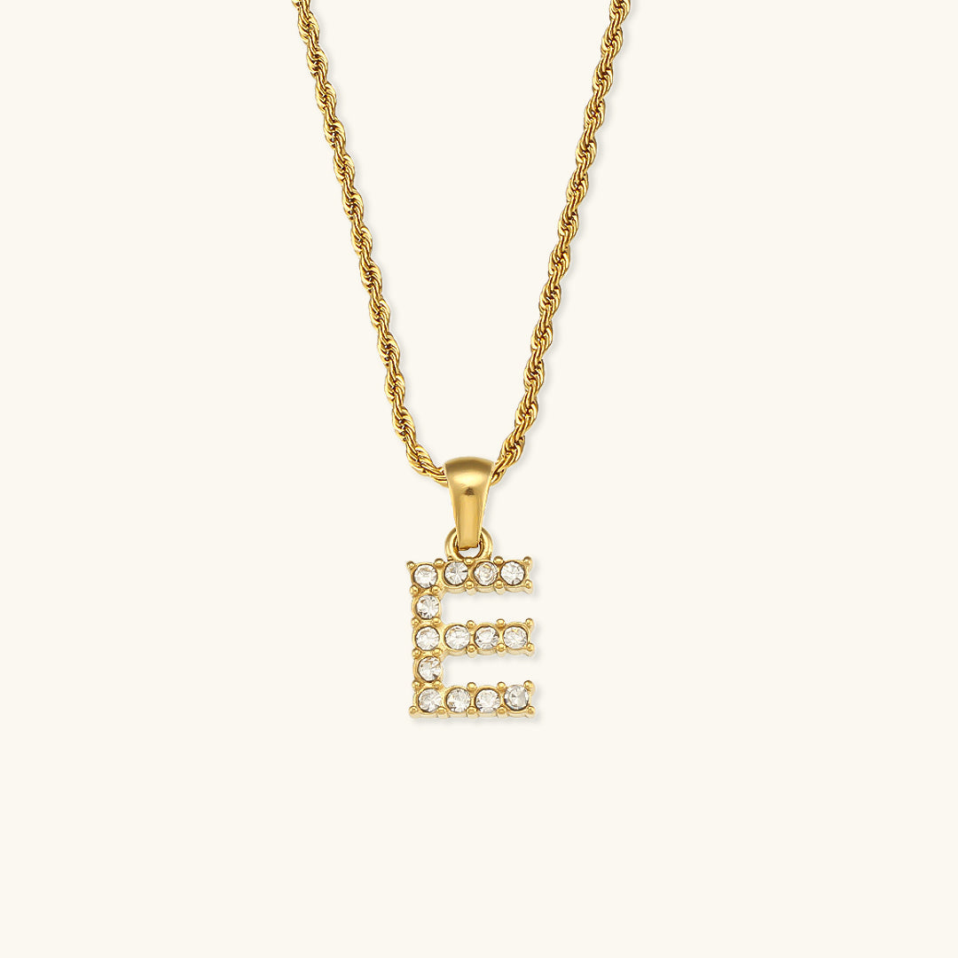 Maeve Buchstaben Initialen Diamant-Halskette