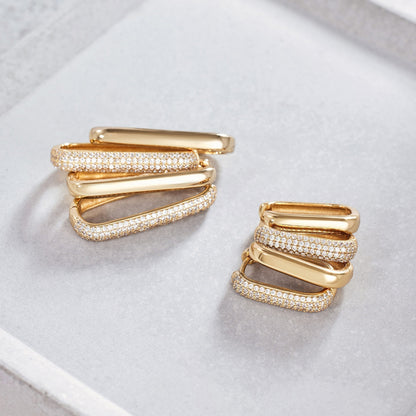 Icon Pavé Creolen | Gold