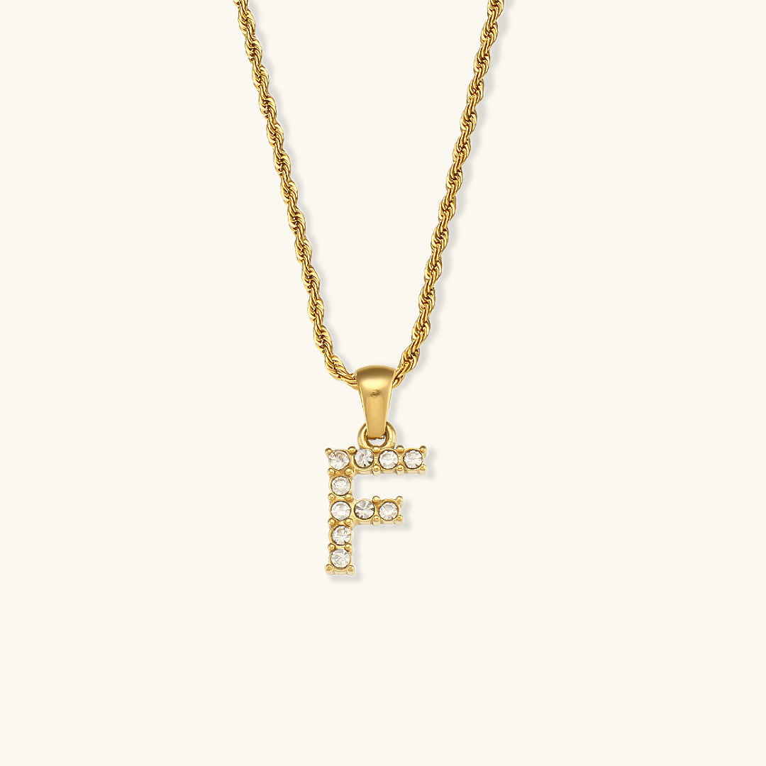Maeve Buchstaben Initialen Diamant-Halskette