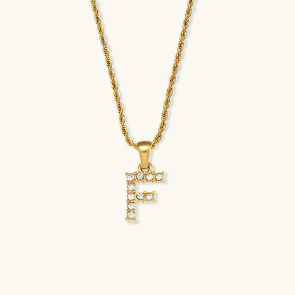 Maeve Buchstaben Initialen Diamant-Halskette