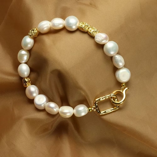 Süßwasser Barock Perlenarmband