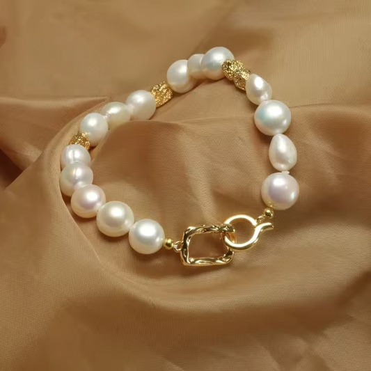 Süßwasser Barock Perlenarmband