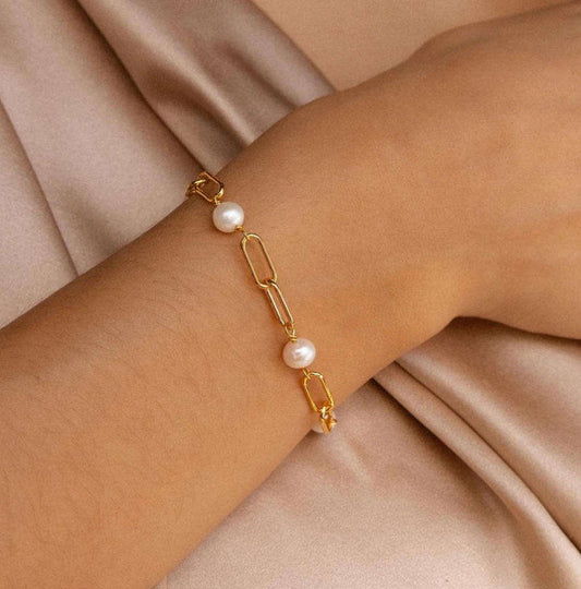 Raffiniert Perlen Kettenarmband