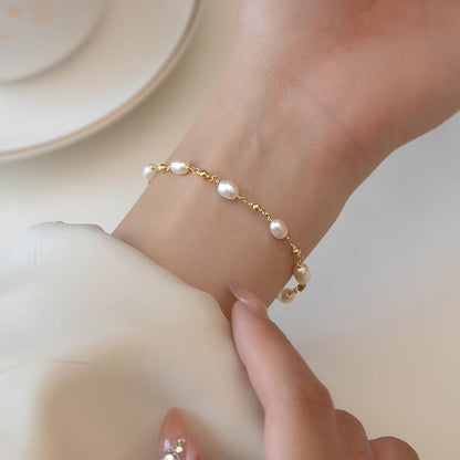 Barock Perlen Strang Armband