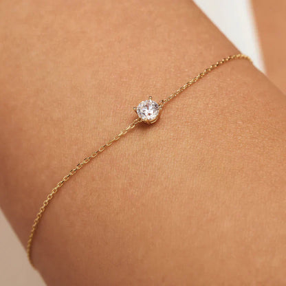 Cléa Moissanit Stein Armband | Gold