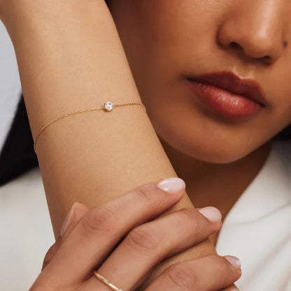Cléa Moissanit Stein Armband | Gold