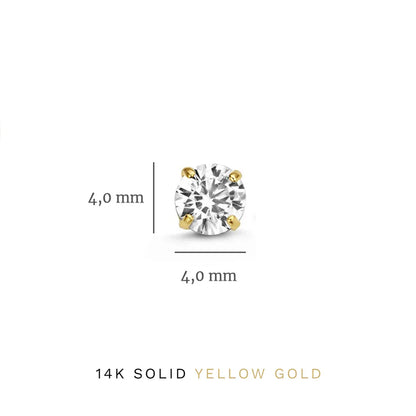 Dara Brillane Stein Ohrring-Set | Gold