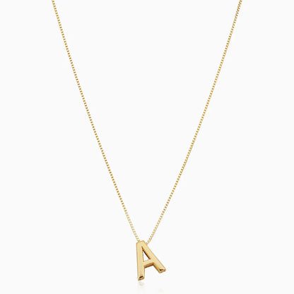 Liebe Buchstaben Initialen Halskette | Gold