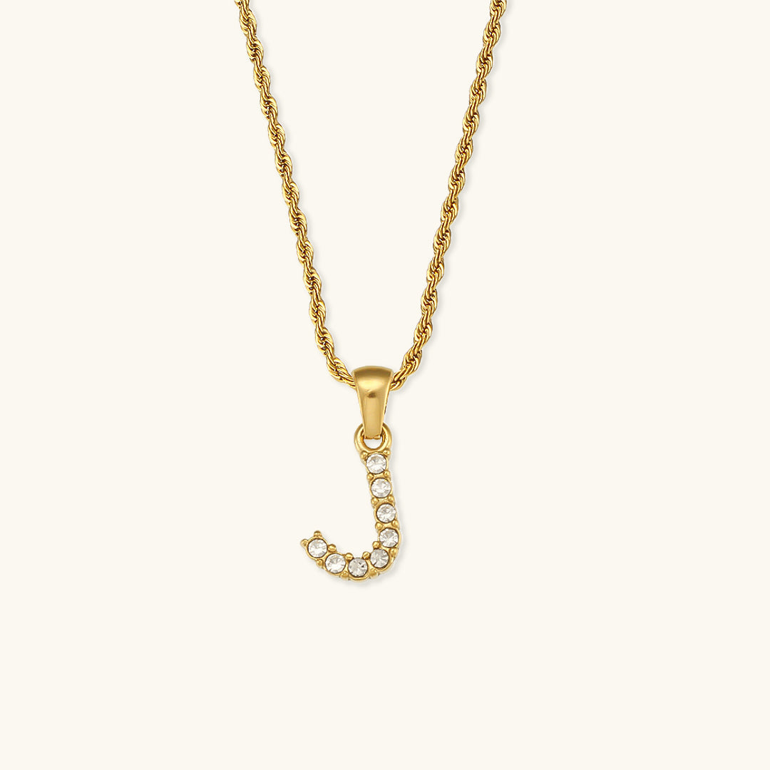 Maeve Buchstaben Initialen Diamant-Halskette