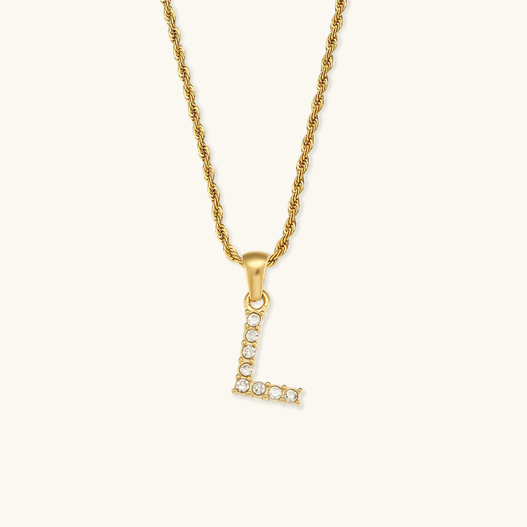 Maeve Buchstaben Initialen Diamant-Halskette