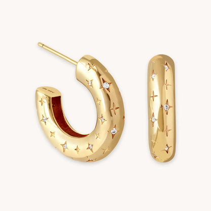 Kosmisch Creolen | Gold