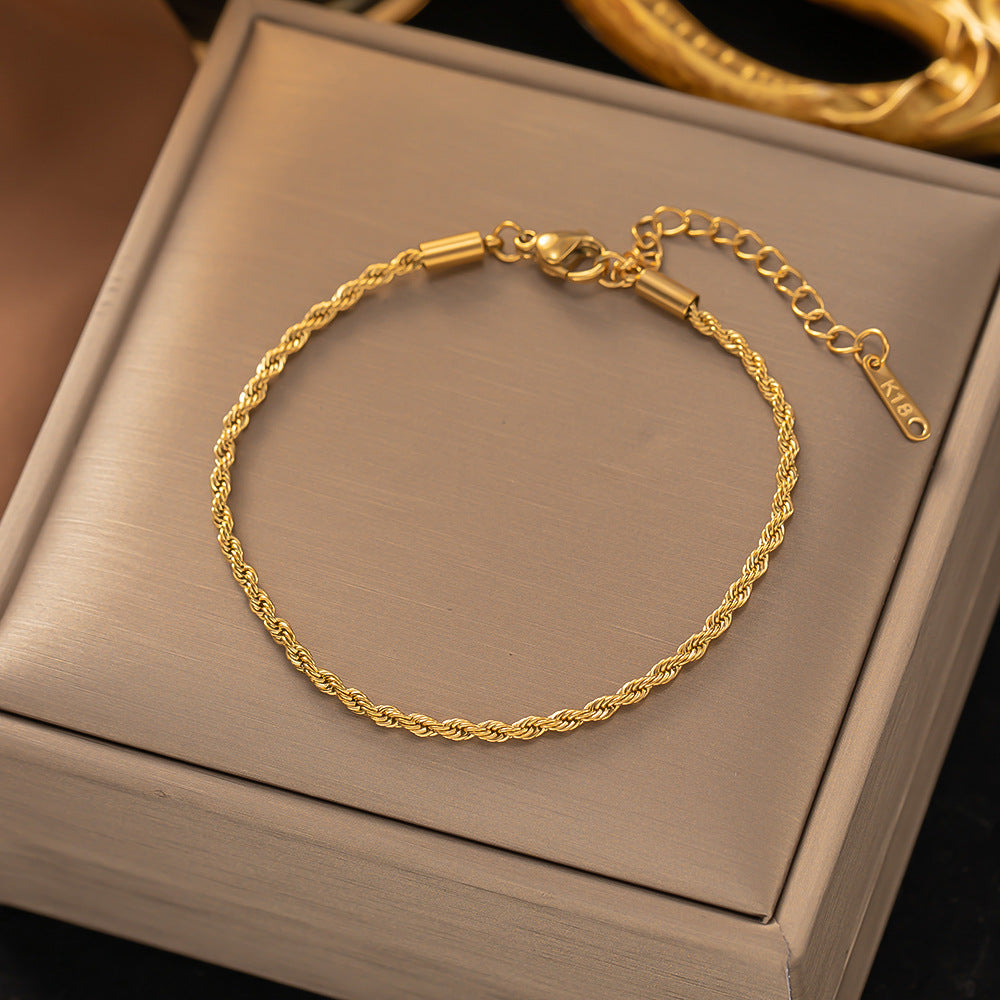 Gedreht Kettenarmband | Gold