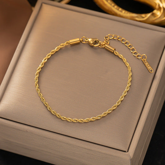 Gedreht Kettenarmband | Gold