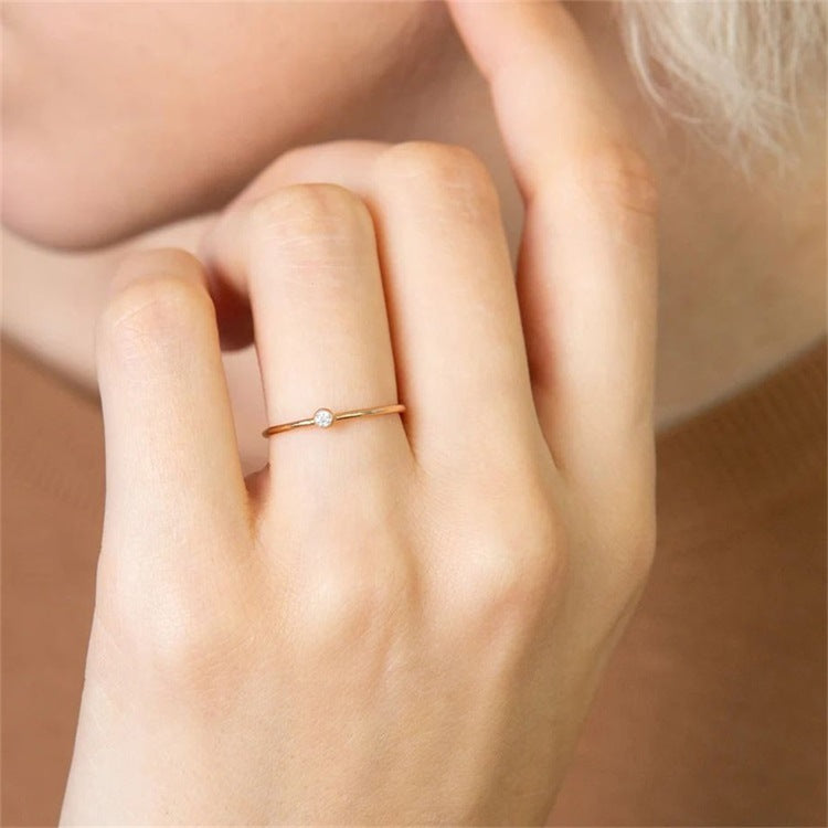 Amelia Geburtsstein Stacker Ring