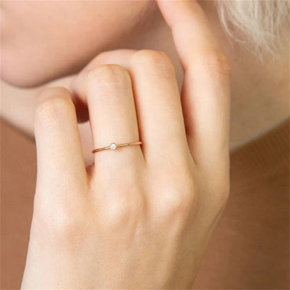 Amelia Geburtsstein Stacker Ring